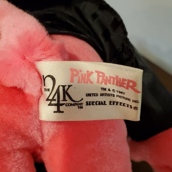 1987 Macy's Pink Panther 24K Special Effects Hugh Hefner Plush Valentine Posable - Picture 10 of 12